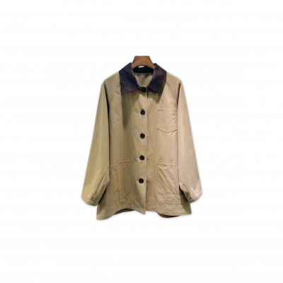 LOEWE LAPEL BUTTON-DOWN TRENCH COAT